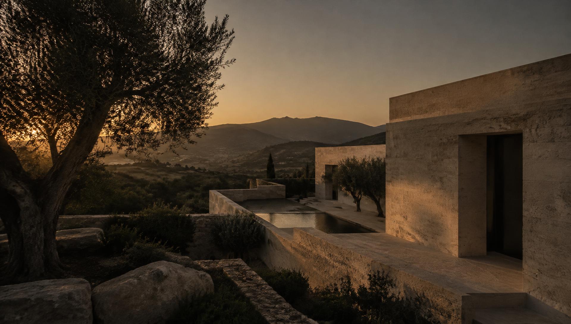 Illustrative image: architectural detail in warm Andalusian light